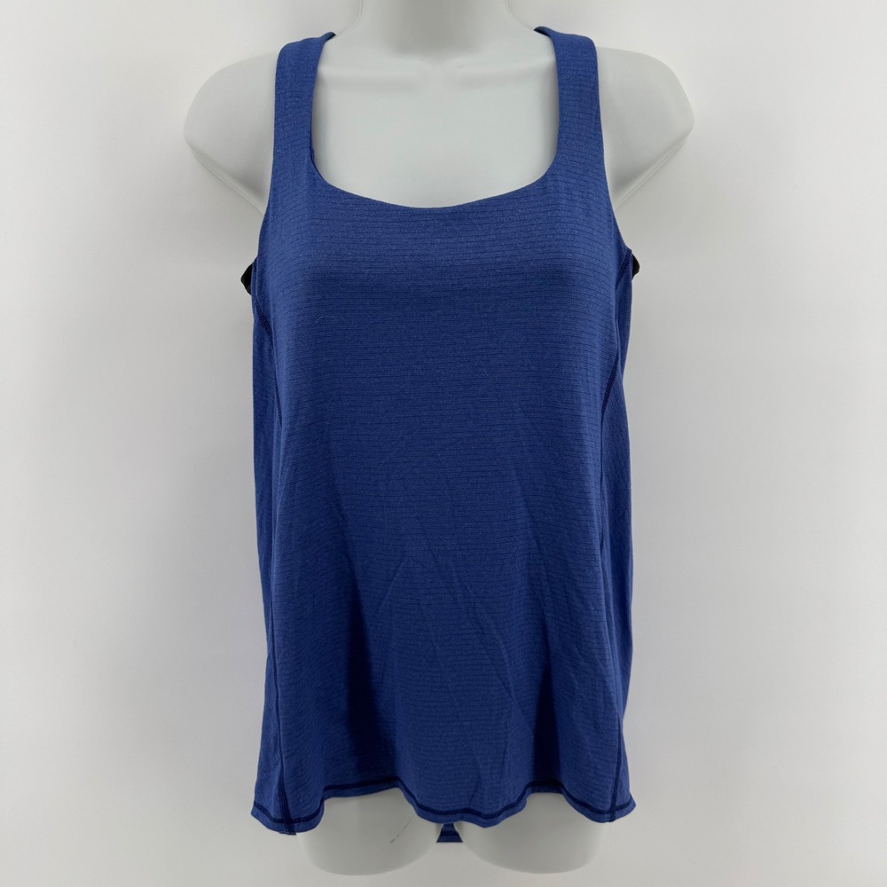Lululemon Women's Blue Wild Braided Back‎ Tank Top Size 8 Athletic Workout